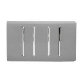 ART-SS9999LG  4 Gang 4x3 Way Intermediate Light Grey